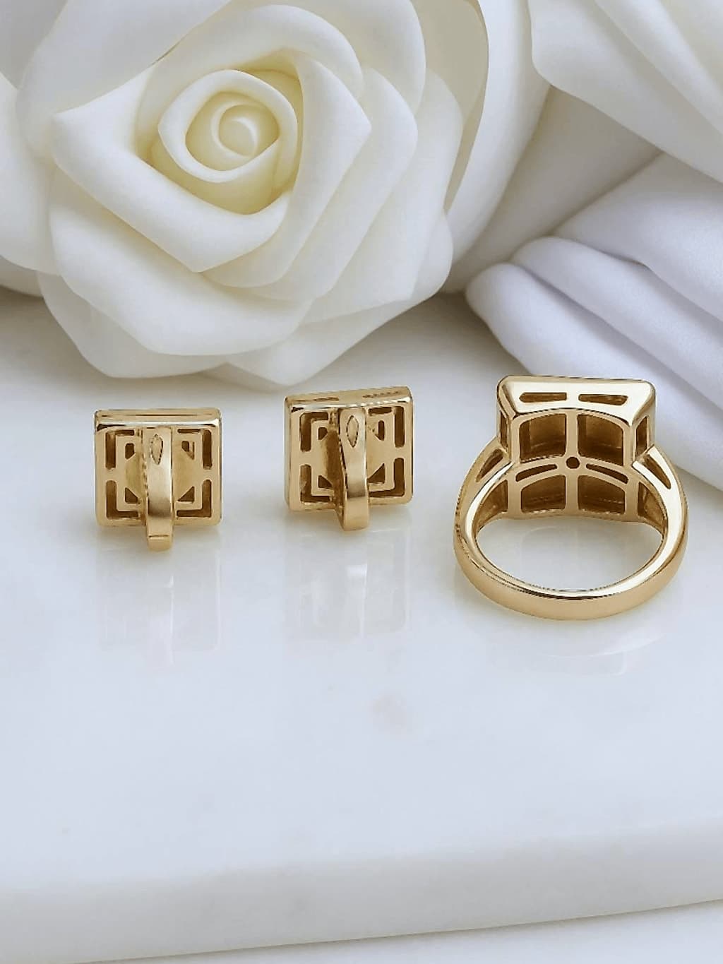 14K Gold Modern Geometric Set 2