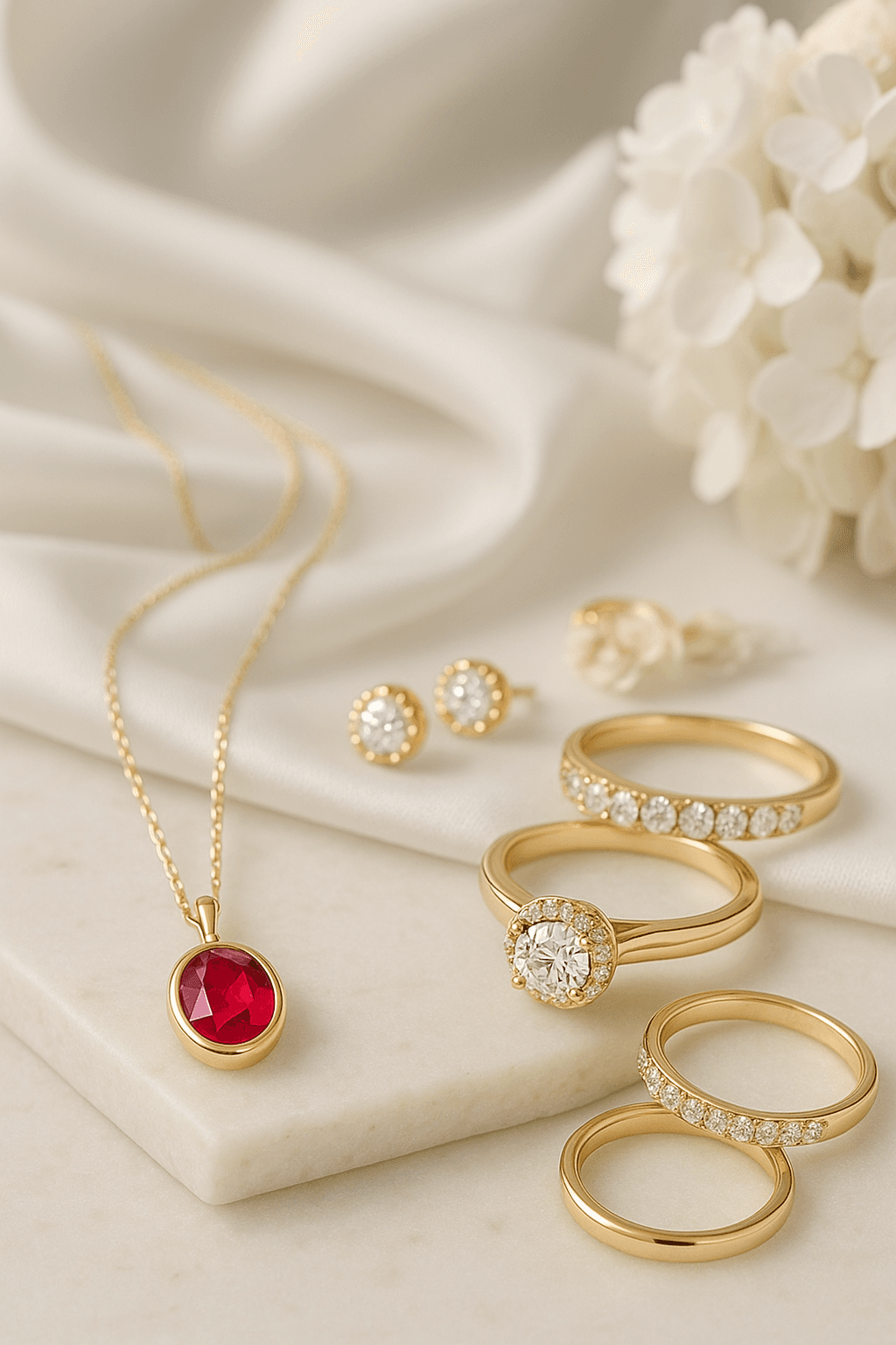 Ruby & Gold Pendant