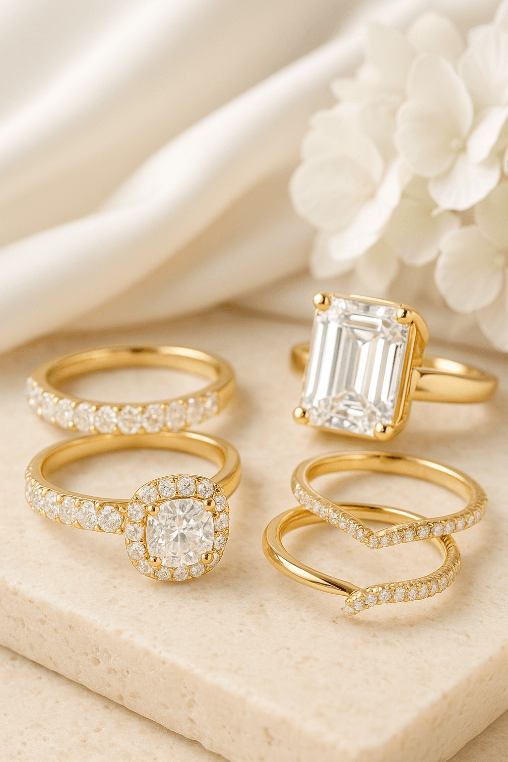 Gold Stack Ring Set (3pcs)